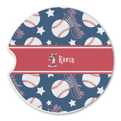 Baseball Sandstone Car Coaster - Single (Personalized)