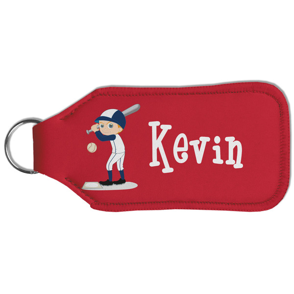 Baseball Sanitizer Holder Keychain - Large (Back)