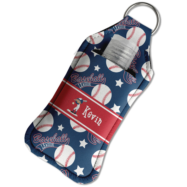 Baseball Sanitizer Holder Keychain - Large in Case