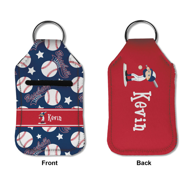 Baseball Sanitizer Holder Keychain - Small APPROVAL (Flat)