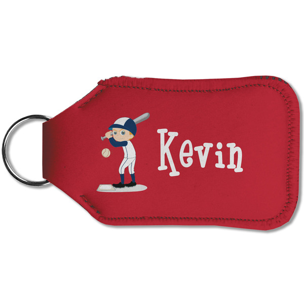 Baseball Sanitizer Holder Keychain - Small (Back)