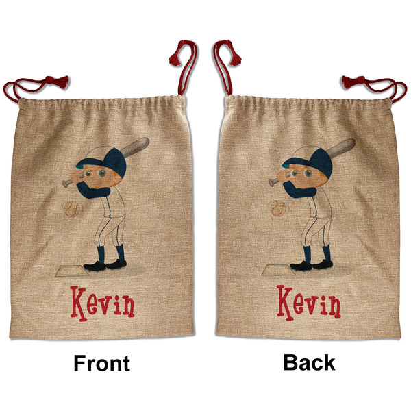 Custom Baseball Santa Sack - Front & Back (Personalized)