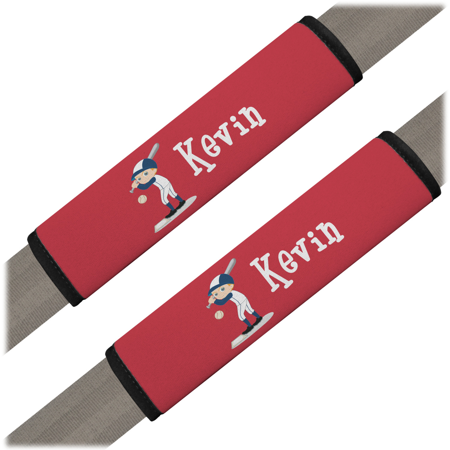 Custom Baseball Seat Belt Covers (Set of 2) (Personalized) YouCustomizeIt