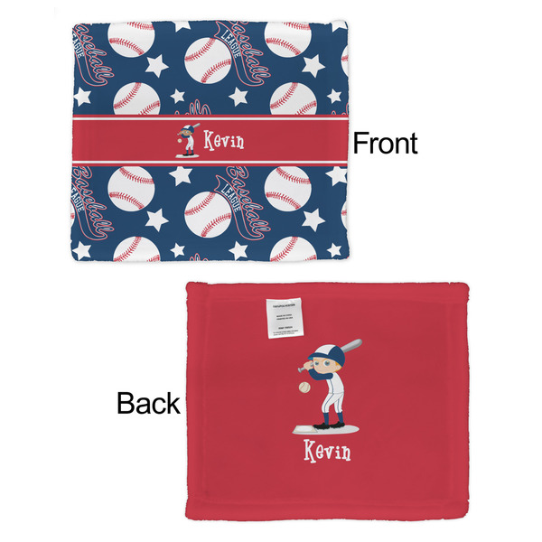 Baseball Security Blanket - Front & Back View