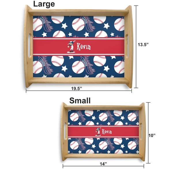 Baseball Serving Tray Wood Sizes
