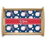 Baseball Natural Wooden Tray - Small (Personalized)