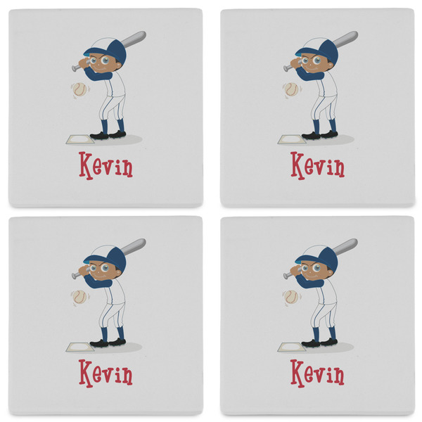 Baseball Set of 4 Sandstone Coasters - See All 4 View