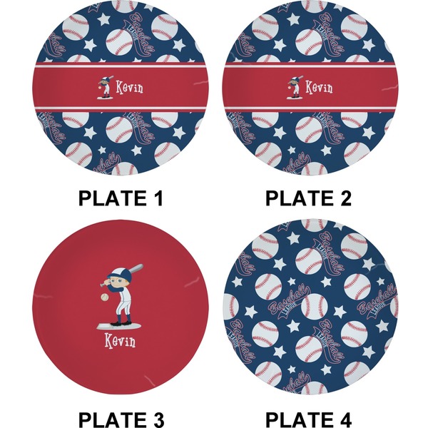 Baseball Set of Appetizer / Dessert Plates (Approval)