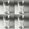 Baseball Set of Four Engraved Beer Glasses - Individual View