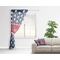Baseball Sheer Curtain With Window and Rod - in Room Matching Pillow
