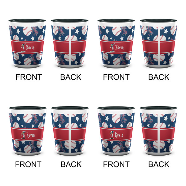 Baseball Shot Glassess - Two Tone - Set of 4 - APPROVAL