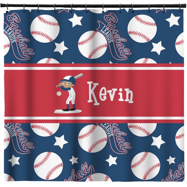 Custom Baseball Shower Curtain - Custom Size (Personalized)