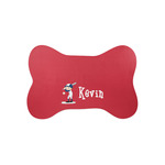 Baseball Bone Shaped Dog Food Mat (Small) (Personalized)
