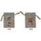 Baseball Small Burlap Gift Bag - Front & Back (Personalized)