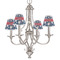 Baseball Small Chandelier Shade - LIFESTYLE (on chandelier)