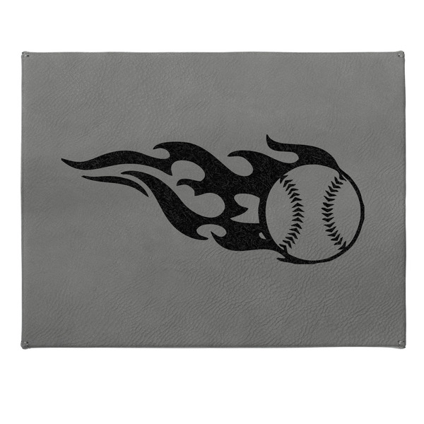 Baseball Small Engraved Gift Box with Leather Lid - Approval