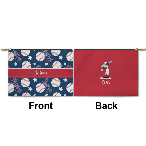Baseball Small Zipper Pouch Approval (Front and Back)
