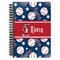 Baseball Spiral Journal Large - Front View