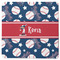 Baseball Square Rubber Backed Coaster (Personalized)