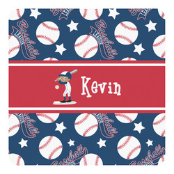 Baseball Square Decal (Personalized)