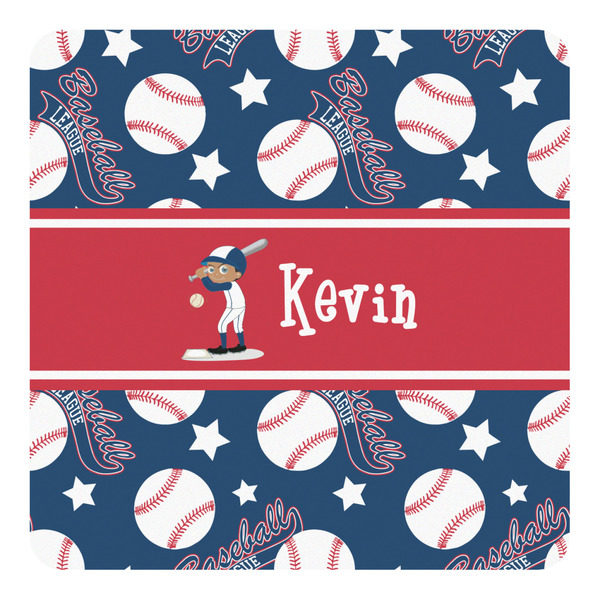 Custom Baseball Square Decal - Small (Personalized)