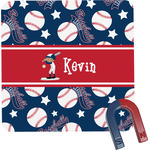 Baseball Square Fridge Magnet (Personalized)