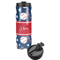 Baseball Stainless Steel Skinny Tumbler (Personalized)