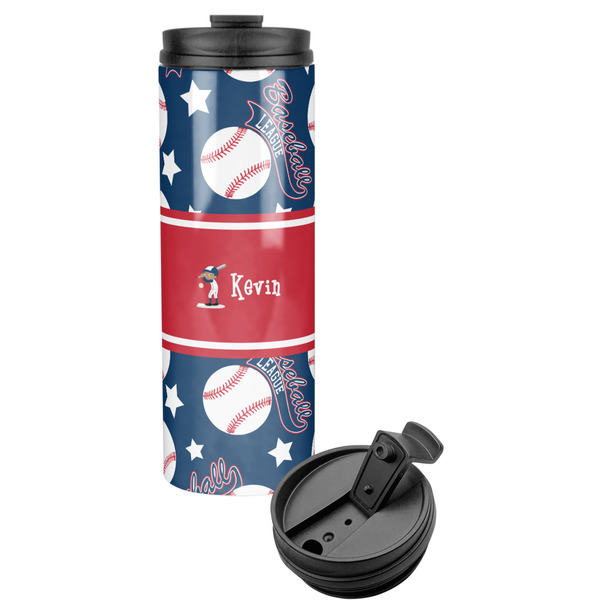 Custom Baseball Stainless Steel Skinny Tumbler (Personalized)