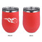Baseball Stainless Wine Tumblers - Coral - Single Sided - Approval
