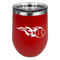 Baseball Stainless Wine Tumblers - Red - Single Sided - Front
