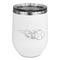 Baseball Stainless Wine Tumblers - White - Single Sided - Front