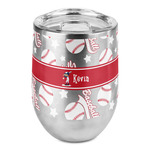 Baseball Stemless Wine Tumbler - Full Print (Personalized)