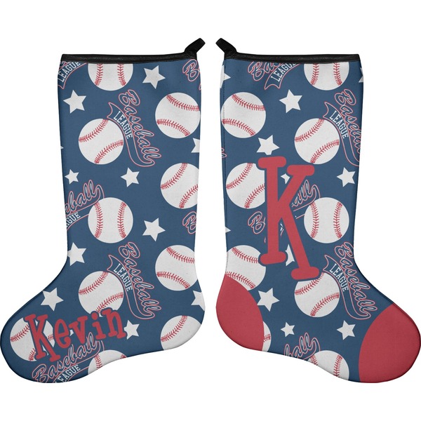 Custom Baseball Holiday Stocking - Double-Sided - Neoprene (Personalized)
