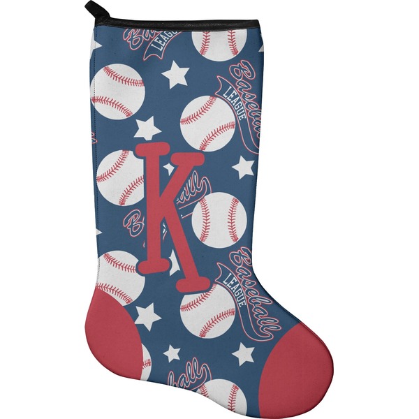 Custom Baseball Holiday Stocking - Neoprene (Personalized)