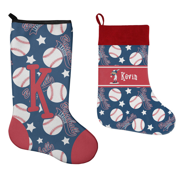 Baseball Stockings - Side by Side compare