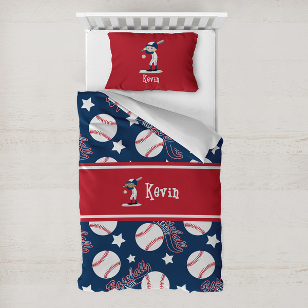 Custom Baseball Toddler Bedding Set - With Pillowcase (Personalized)