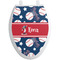 Baseball Toilet Seat Decal - Elongated (Personalized)