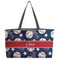 Baseball Beach Totes Bag - w/ Black Handles (Personalized)