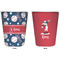 Baseball Trash Can White - Front and Back - Apvl