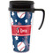 Baseball Travel Mug with Black Handle - Front