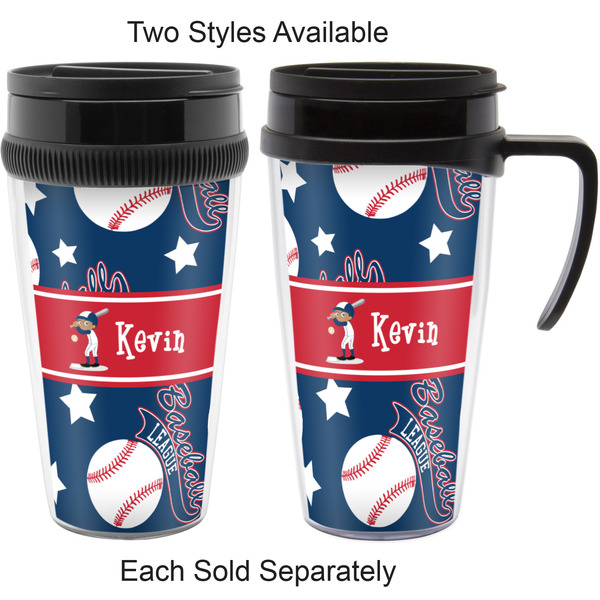 Baseball Travel Mugs - with & without Handle