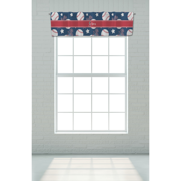 Baseball Valance - On window