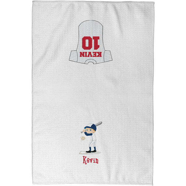Baseball Waffle Towel - Partial Print - Approval Image