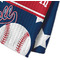 Baseball Waffle Weave Towel - Closeup of Material Image