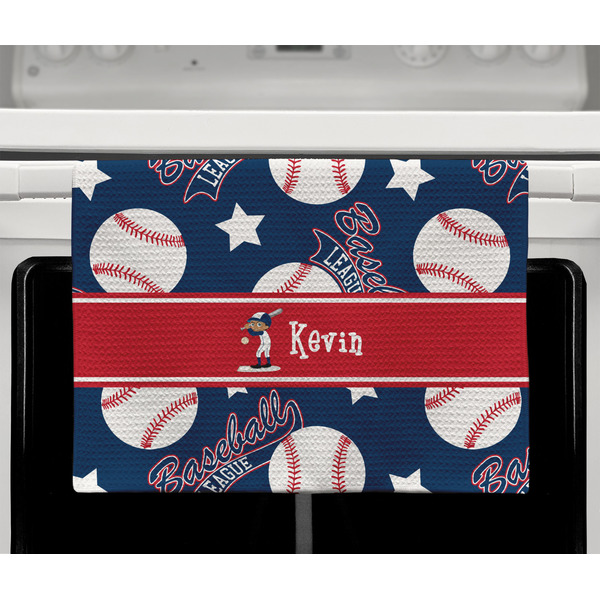 Baseball Waffle Weave Towel - Full Color Print - Lifestyle2 Image