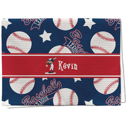 Baseball Kitchen Towel - Waffle Weave - Full Color Print (Personalized)