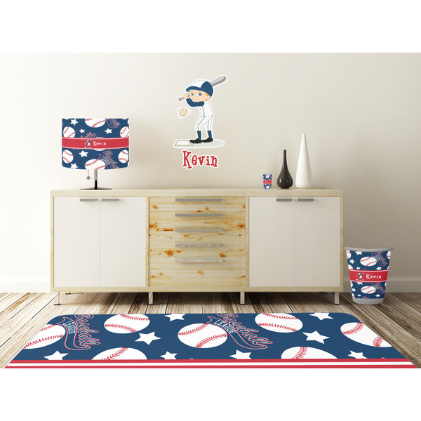 Baseball Wall Graphic Decal Wooden Desk