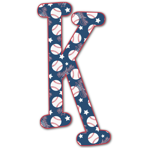 Custom Baseball Letter Decal - Large (Personalized)