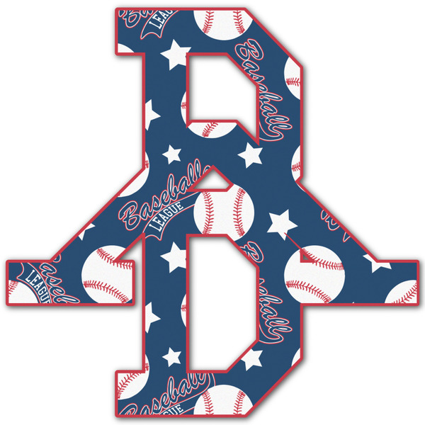 Custom Baseball Monogram Decal - Small (Personalized)