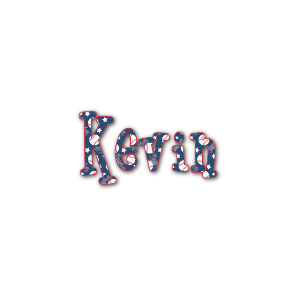 Custom Baseball Name/Text Decal - Small (Personalized)